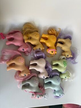 Vintage My Little Pony Lot of 9 from 1982- See Details